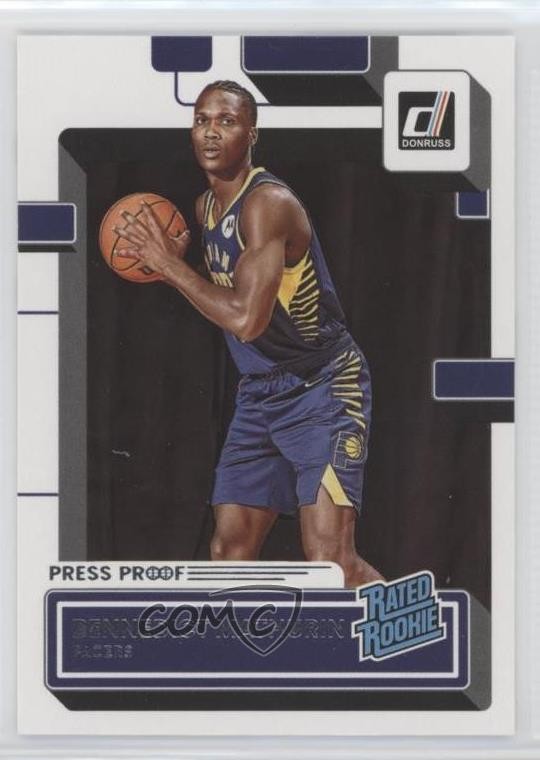 2022 Panini Donruss Rated Rookie Silver Press Proof Bennedict Mathurin #206 0kr0