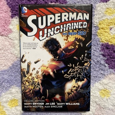 SUPERMAN UNCHAINED The New 52! DC Comics Superhero Graphic Novel Hardcover VG+ 