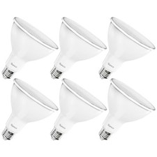 6 Pack LED Flood Light Bulb, 13W, Dimmable, Waterproof, E26 Base