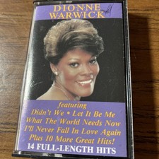 Best Of Dionne Warwick Cassette Tape 1981 Box 2 100