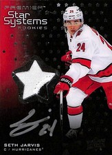 2021-22 Upper Deck Premier Star Systems Rookie Patch Auto Seth Jarvis 26/75
