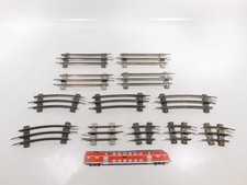 12x M&auml;rklin Spur 0 Blech Ausgleichsst&uuml;ck Gleis f&uuml;r elektrischen Betrieb #DZ496-1