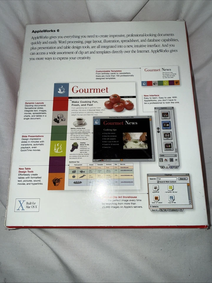 2001 APPLEWORKS 6 6.2 Software Application for Mac OS X Box A9 - Image 2 of 4