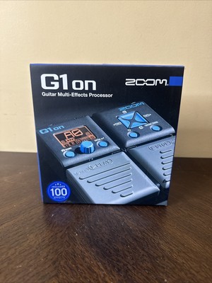Zoom G1on Multi Effects Guitar Effect Pedal Drum Machine Looper Stomp Box