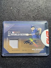 2024 Topps Series 1 World Series Champion Max Scherzer AUTO RELIC #WSAR-MS