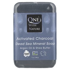 Dead Sea Mineral Bar Soap, Activated Charcoal, 7 oz 198 g 
