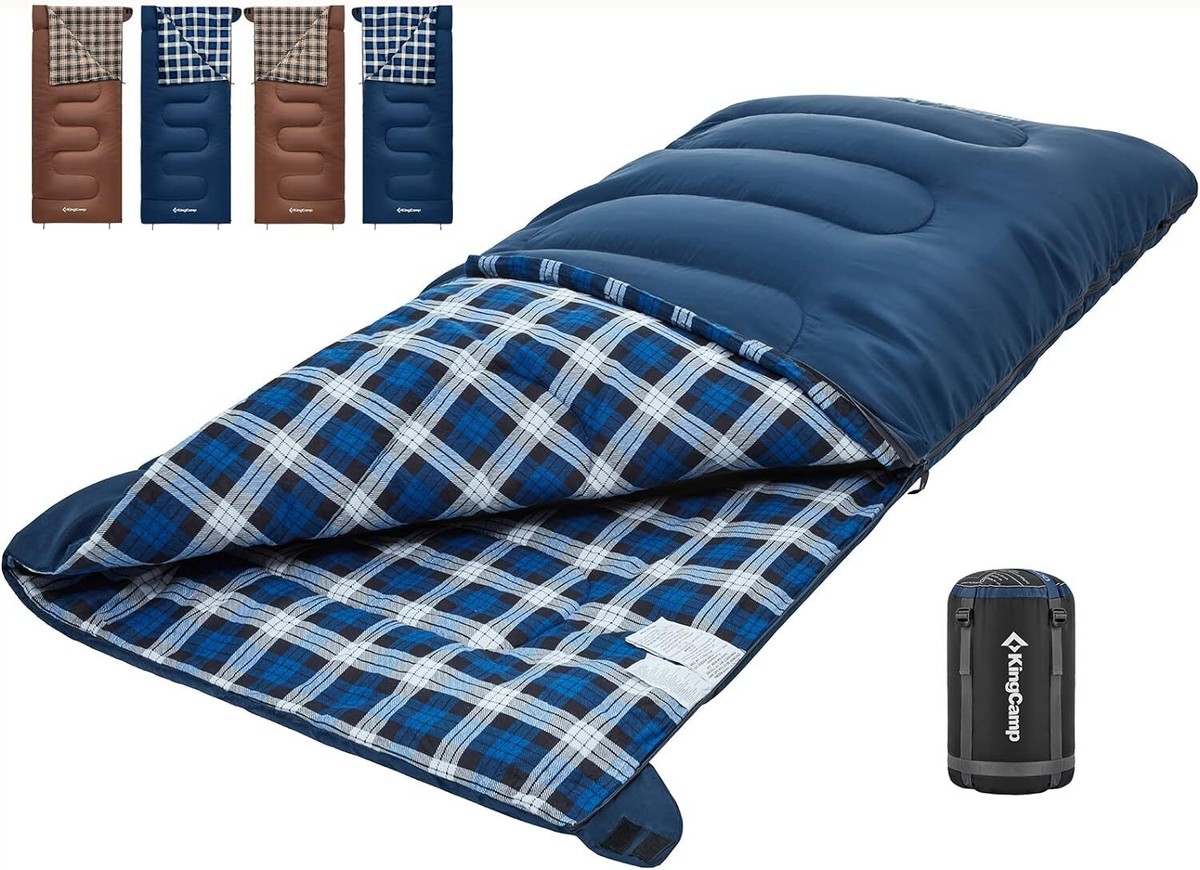 Sleeping Bag For Kids KingCamp Flannel Sleeping Bag Extra