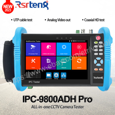 Rsrteng 8K CCTV Tester Camera IPC-9800ADH Pro Test 8MP AHD CVI TVI Cable Tester