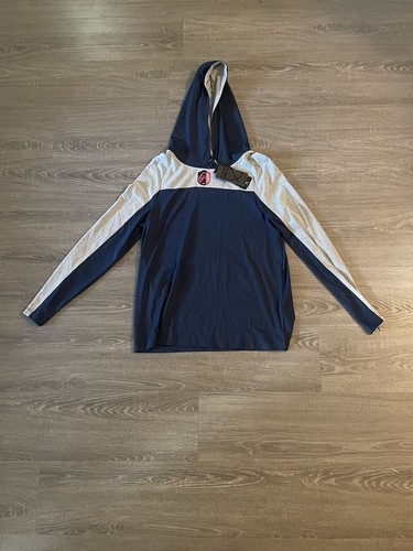 MLS Antigua St. Louis City Sc Hooded Pullover Unisex Size M, Grey And Blue