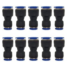 zjxed 10mm OD x 8mm OD Pneumatic quick Connector Push to Connect fittings Str...