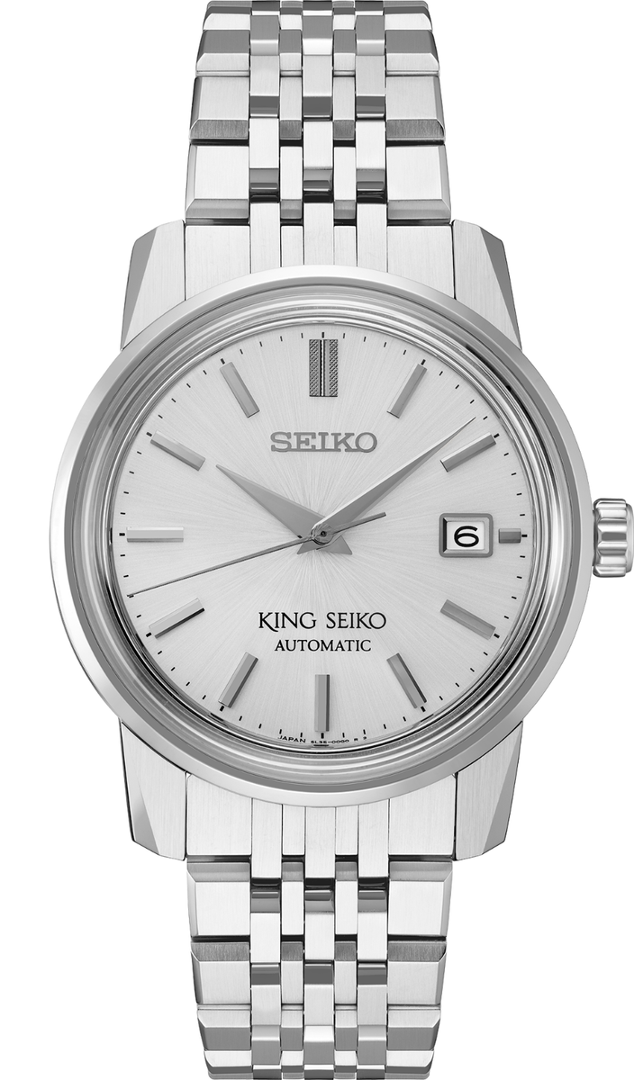 King Seiko Luxe Automatic Silver Sunray Watch SJE089 Brand
