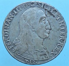 PALERMO FERDINANDO III 12 TARI' 1799 ARGENTO SILVER COIN CURRENCY NUMISMATICA