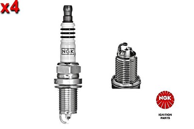 NGK 4x Spark Plug For MITSUBISHI Space Wagon TOYOTA Avensis 98-08 BY483-HB6BI