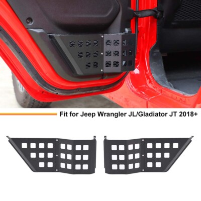 2x Metall-Türablagefächer für die hinteren Türen für Jeep Wrangler JL JT 18+