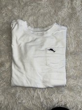 Tommy Bahama Kids Sz. 5/6 Classic White Long Sleeved Tee. Great Shape