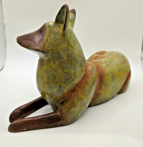 SPI Gallery Solid Brass & Marble Base Fox - Picture 2 of 5