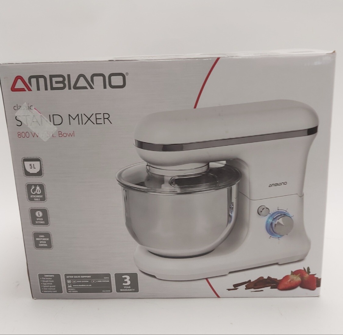 Ambiano Stand Classic Mixer 800W 5L Stainless Steel Bowl Spares And Repairs eBay