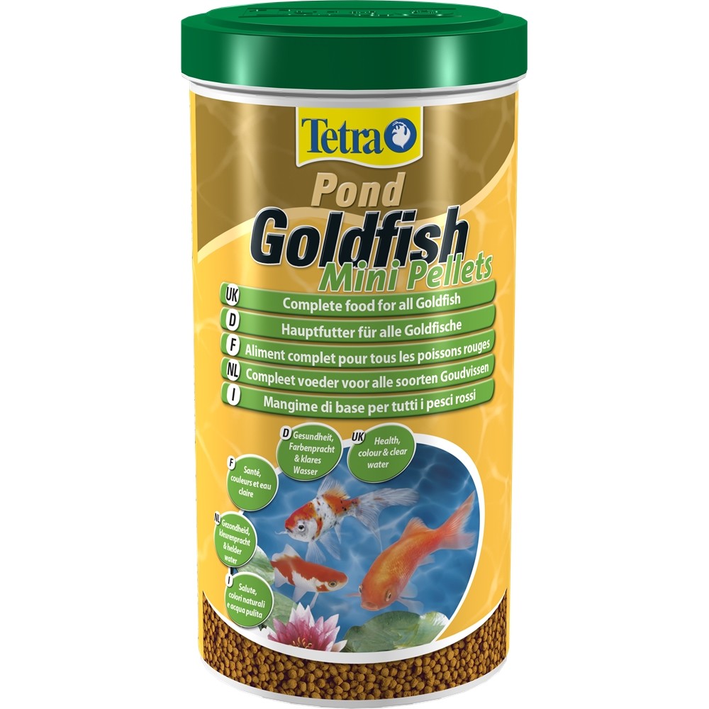 Tetra pond goldfish Mini pellets 1.0л шарики с креветками для золотых рыб (4004218203365)