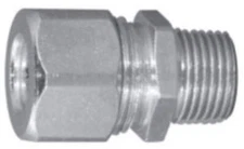 CG87100S - Appleton 1 Inch Straight Machined Steel Cord Connector, 7/8 to 1 Inch