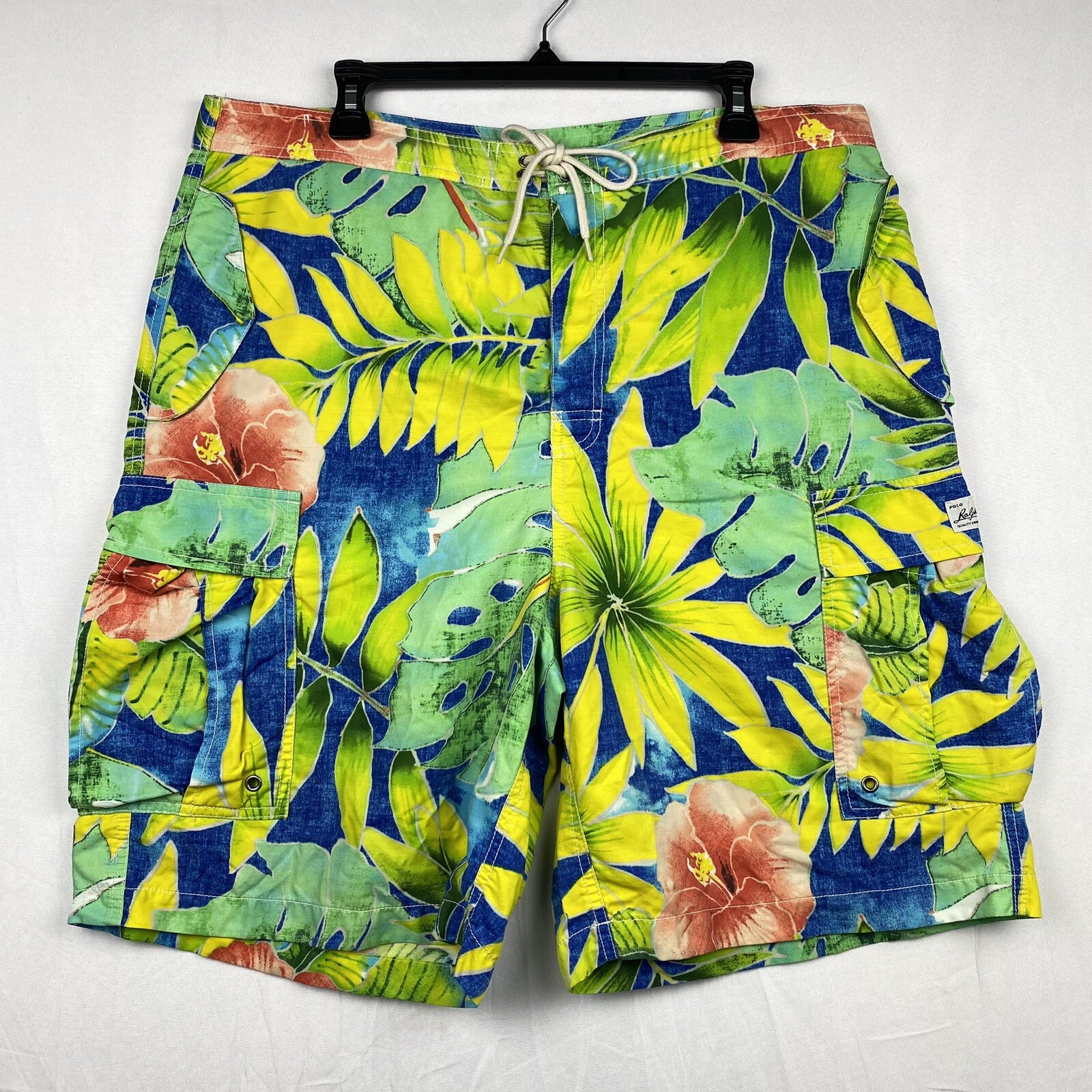 POLO Ralph Lauren Floral Board Shorts Mens 38 Multico… Gem