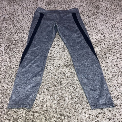 FOREVER 21 Skinny Athletic Leggings Charcoal Grey W/Black Stripe Small - 第 1/5 張圖片