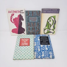 Peter Pauper Press Books Lot of 5 (Proverbs, Wisdom, Psalms, Sonnets, HC, DJ)
