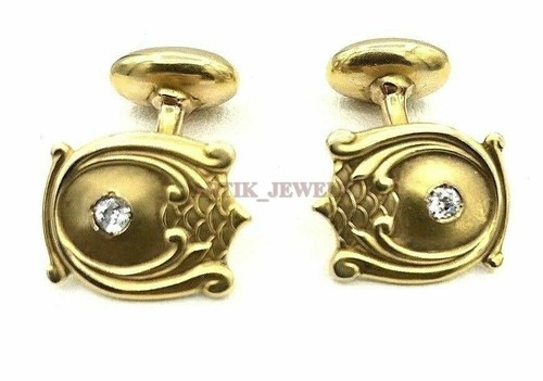 Boutons De Manchette En Lapis Lazuli Naturel Plaqué Or Sur Argent 925 - Style Art Déco, Fait Main En Inde
