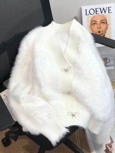 Winter Womens Fashion Angora Warm Sweater Fluffy Fuzzy Jumper Hot - Picture 3 of 27