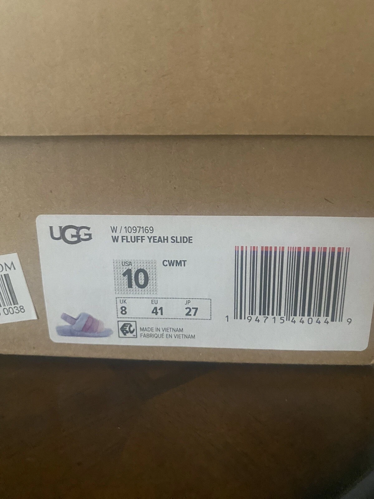 UGG Australia Fluff Yeah sandalo da donna con slide taglia US 10