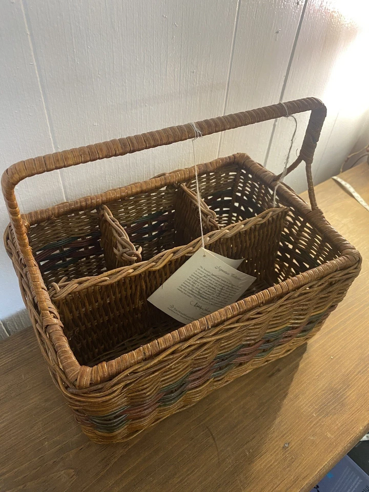 The Home Makers Idea Company Divided Organizer Basket Wired Sturdy NWT - Image 3 of 4