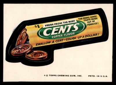 かじゃ　1 20-25 1974 Topps Wacky Packages Series 9 #25 Cents NM *d2 | eBay