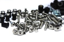 Ducati 1098 1198 848 Komplett Verkleidung Schrauben Clips Frontscheibe Wellnut