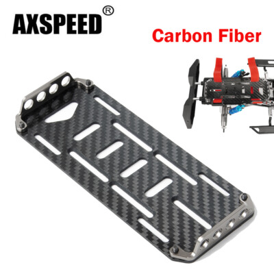 Carbon Fiber Battery Mount Plate Batteriehalterung Für 1/10 RC Car Axial SCX10