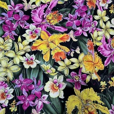 P&B Textiles Susie M Robbins SPRING FLING Floral Flower Garden Quilt Fabric 4yds
