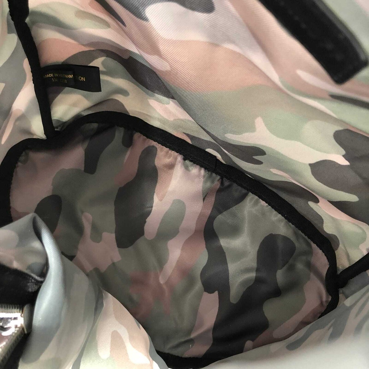 Rebecca Minkoff Green Camouflage Nylon Backpack | Silver  display picture 2