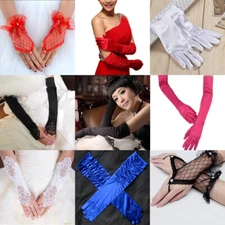 Sexy Womens Gloves Ladies Bridal Wedding Gloves Evening Party Fancy Costume US