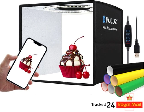 Portable Photo Studio Photography Light box LED Multiple Backgrounds Photo box