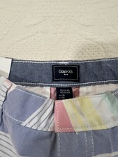 Gap Kids Girls Multicolor Striped Chino Shorts Size 10 Regular 100 Cotton