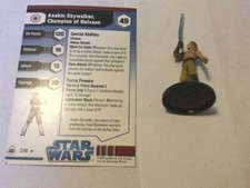Anakin skywalker champion of nelvaan Star Wars Miniatures With Stat Card Wotc