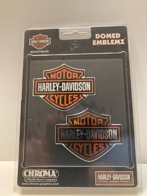 New Chroma Harley Davidson Motorcycles Domed Emblemz 5507