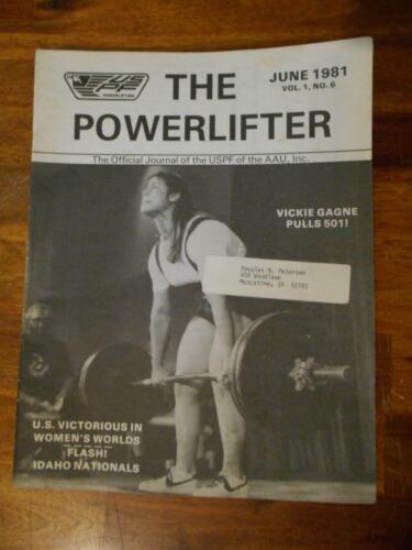 THE POWERLIFTER bodybuilding strongman NUMÉRO #6 magazine VICKIE GAGNE 6-81 - Photo 1 sur 1