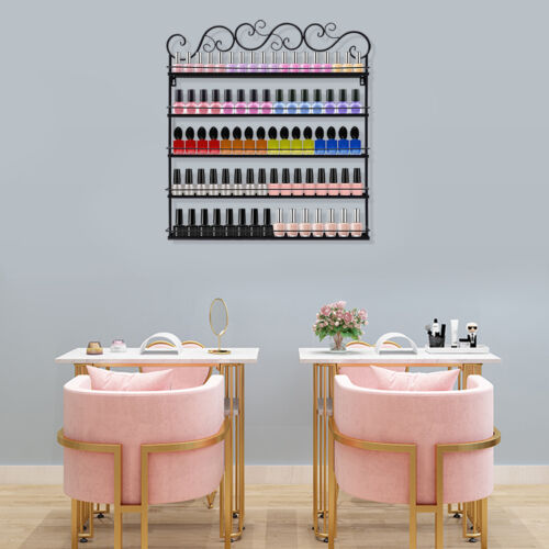 Estante organizador de exhibición montado en la pared soporte metal 5 niveles OFERTA - Imagen 4 de 17