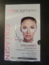 SpaScriptions Collagen Anti Wrinkle Serum Under Eye Pads Treatment (5-Pairs)
