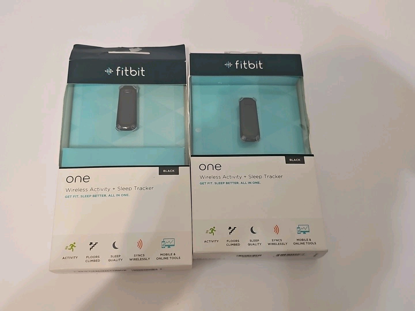Lot Of 2 Fitbit One Tracker (FB103) Black For Parts | eBay