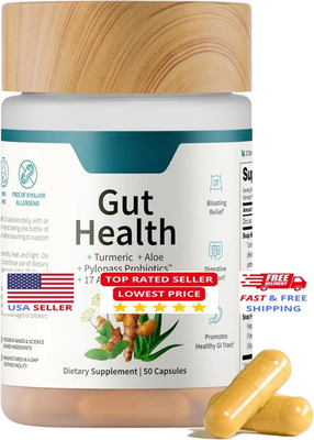 #ad #ad Gut Health Supplement WithTurmeric Aloe amp; Probiotics 17 Active Ingredients $12.99