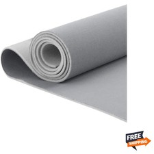 Gray Mesh Headliner Fabric 96" L  60" W with Foam Backing, Auto Interior Roo...
