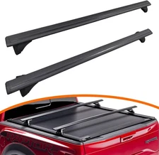 Truck Bed Racks Adjustable Crossbars Rack Work with Retractable Tonneau Covers
