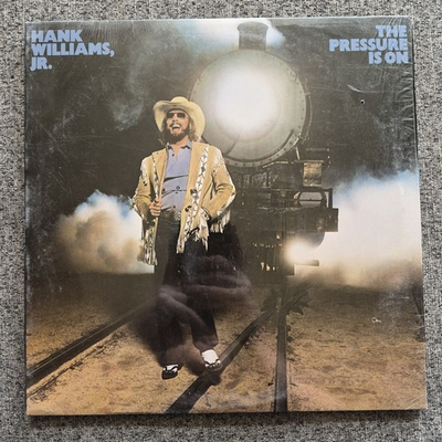 #ad #ad 🔥 Hank Williams Jr – The Pressure Is On LP • 1981 Elektra • VG Country Classic $24.99