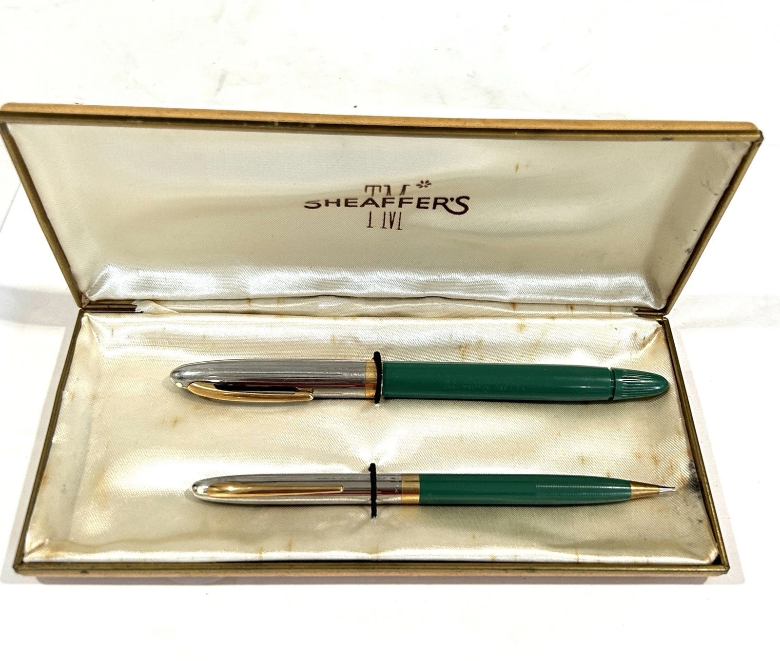 Sheaffer Snorkel Clipper Pen And Pencil Set (Green)