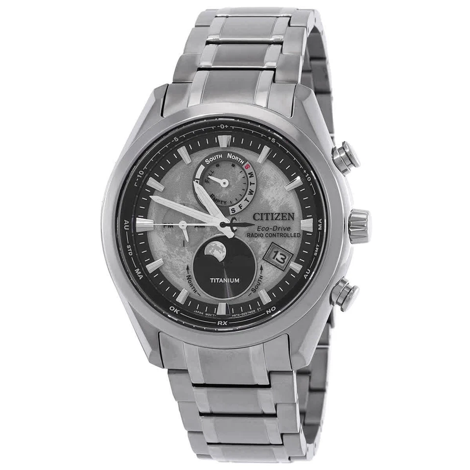 Citizen Tsuki-yomi A-T Perpetual World Time Grey Dial Men's Watch BY1010-57H